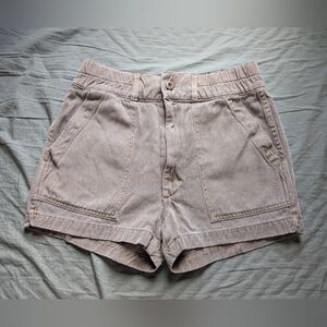 AMO Cotton Blend Drapey Army Short W26 Khaki Green